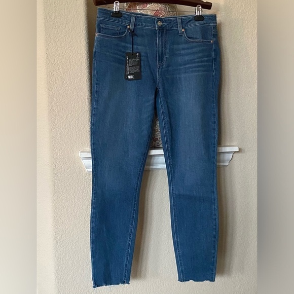Paige Women’s Verdugo Ankle Transcend Vintage Denim Mid-rise Pants Size 32 - Picture 1 of 7